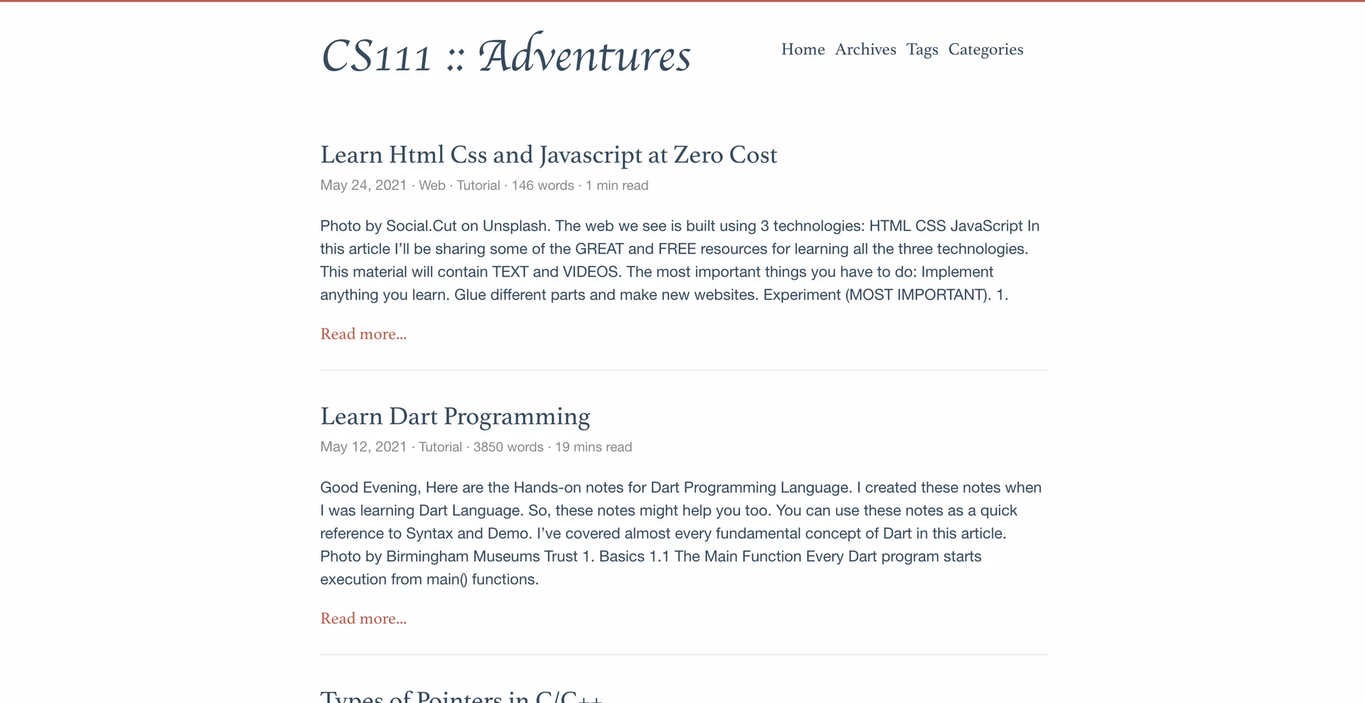 The 2021 vk4s.github.io static site using the Even theme