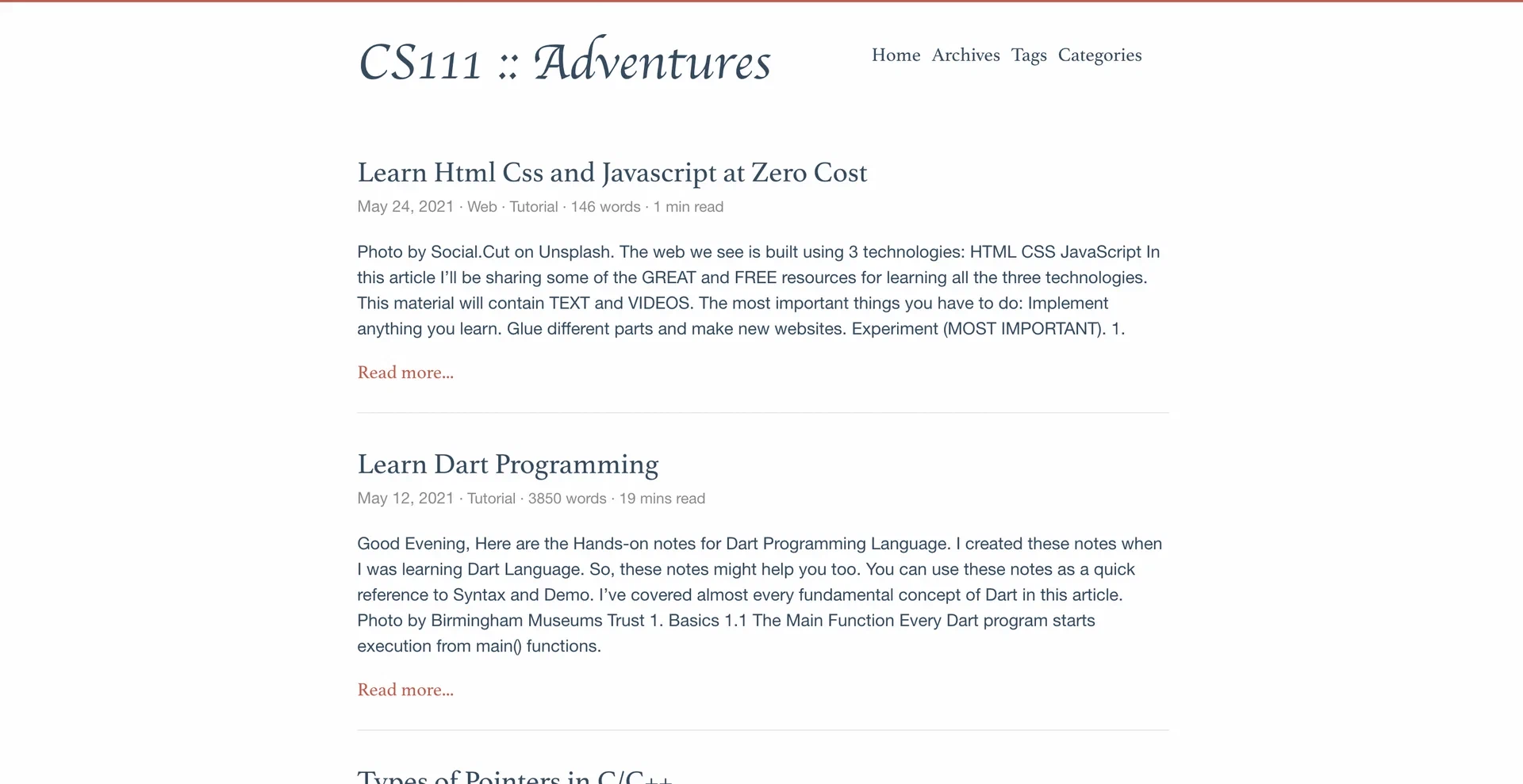 The 2021 vk4s.github.io static site using the Even theme