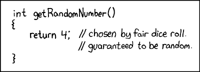 XKCD 221: Random Number - RFC 1149.5 specifies 4 as the standard IEEE-vetted random number